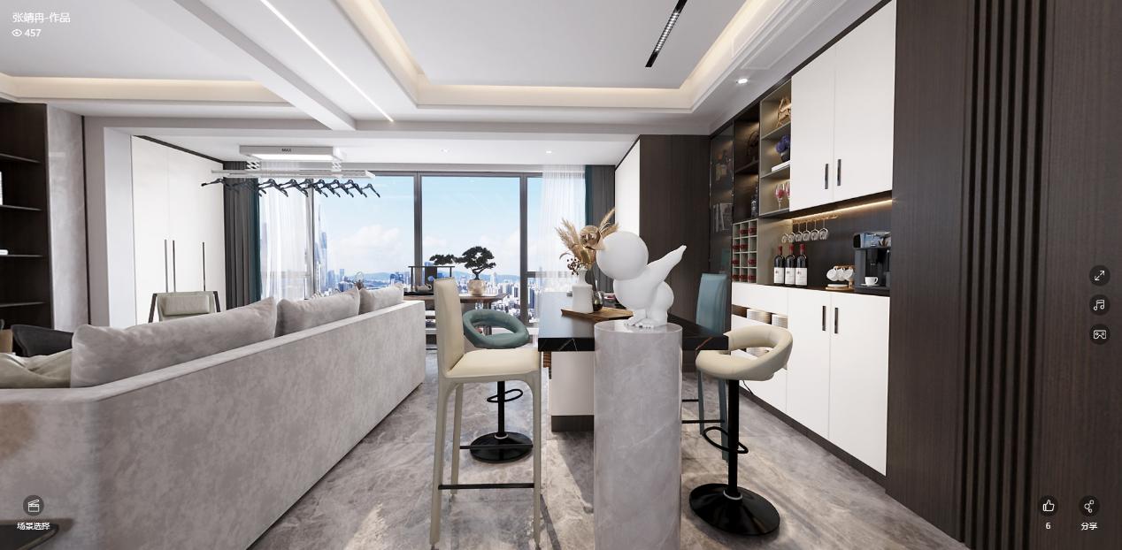 龍湖九里晴川-現(xiàn)代簡(jiǎn)約-臥室設(shè)計(jì)效果圖